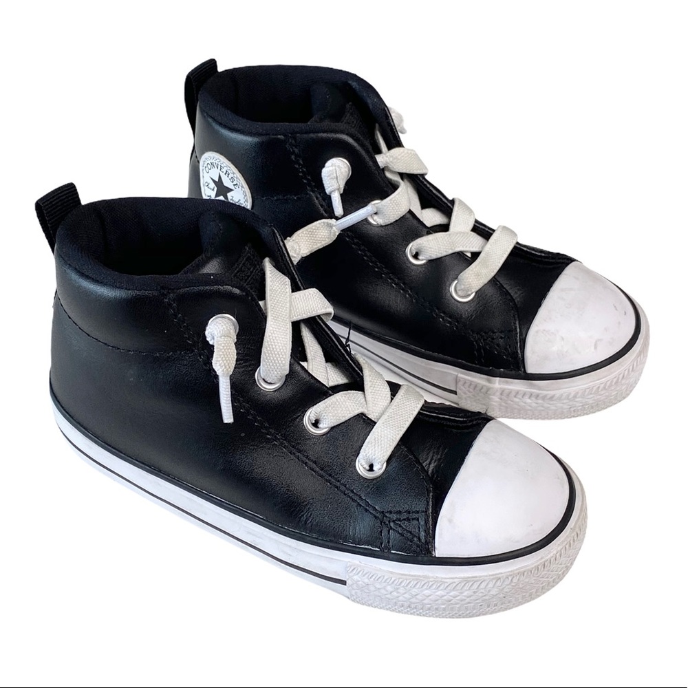 Converse โข๏ธ โช All Star Mid Top Leather Sneaker โช - Picture 9 of 16